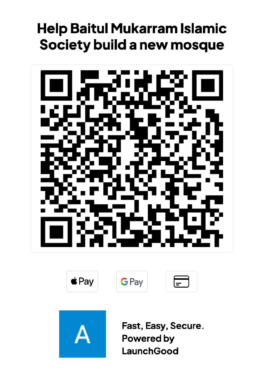 LaunchGood Donation QR Code